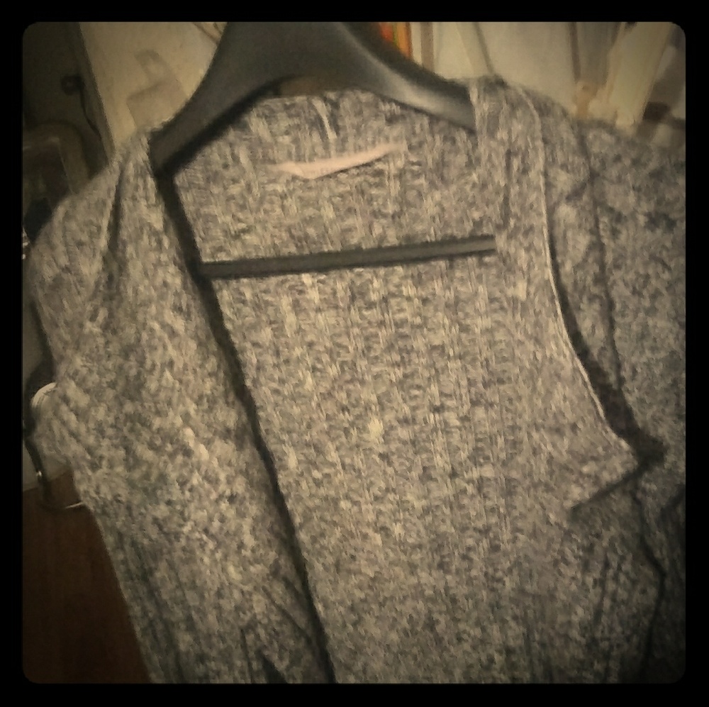 Lightweight grey long sleeve soft knit